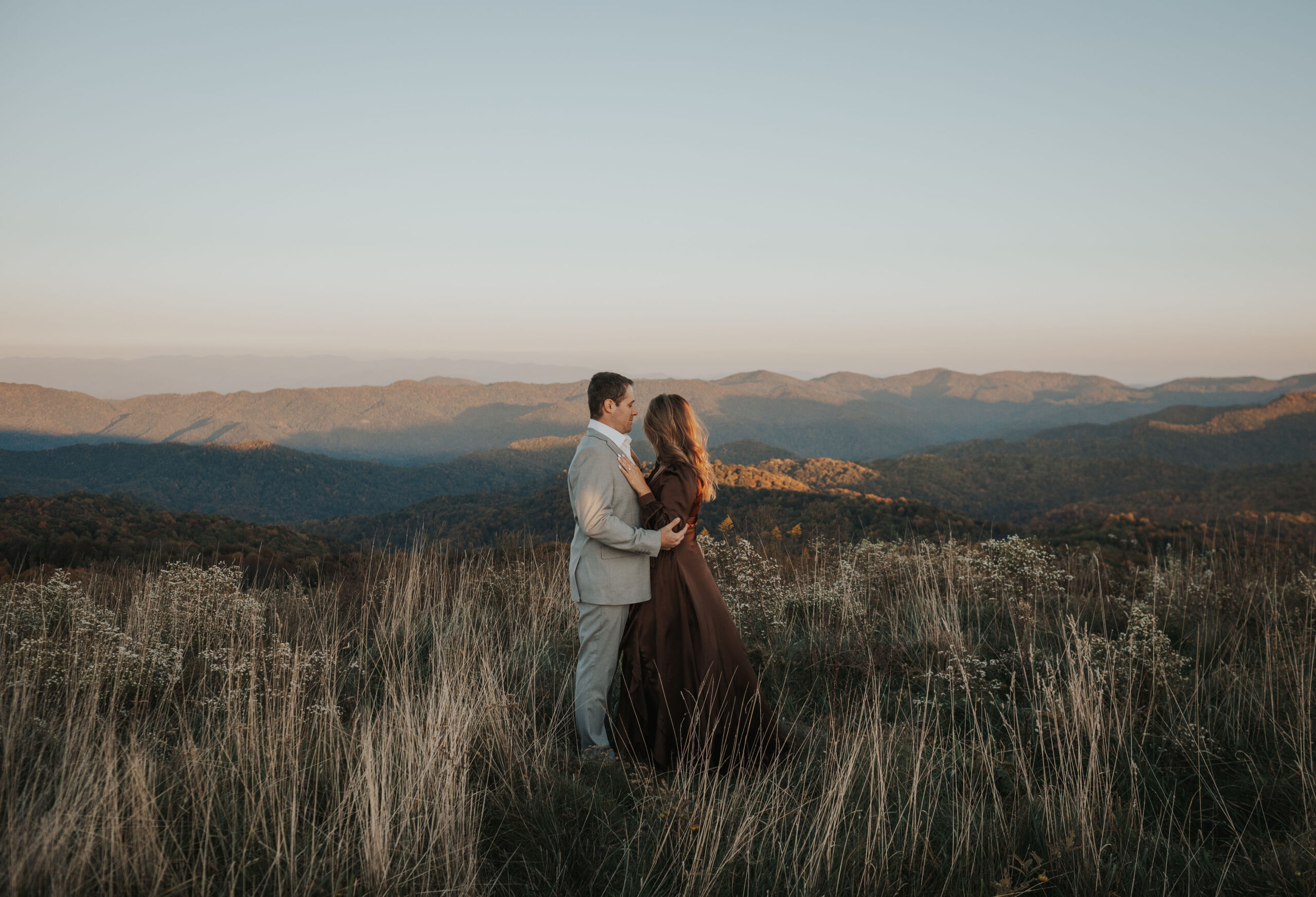 engagement session in the mountains